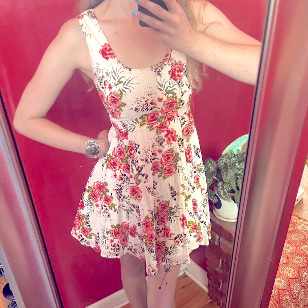 Kimchi Blue Floral Sun Dress, Size XS